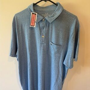 Vineyard Vines Blue Polo Shirt Classic Casual Style